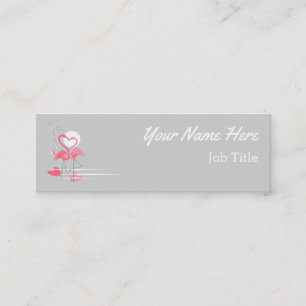 Flamingo Amor tarjeta de visita mini