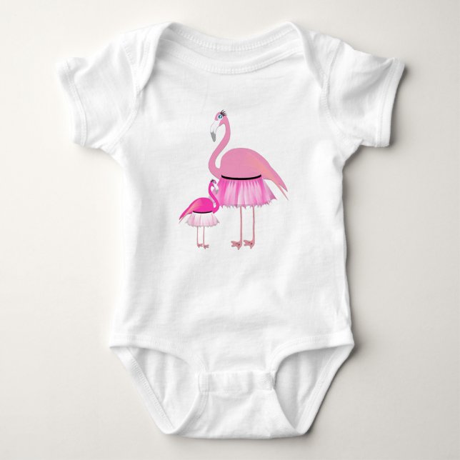 Flamingo - Baby Jersey Bodysuit (Anverso)