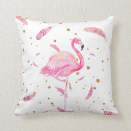 Flamingo color agua con almohada de plumas flotant