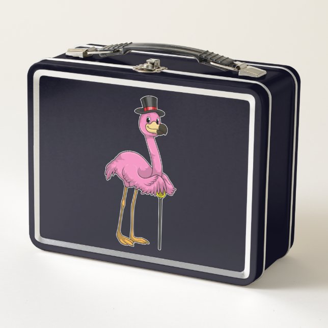Flamingo como pensionista con palo (Anverso)