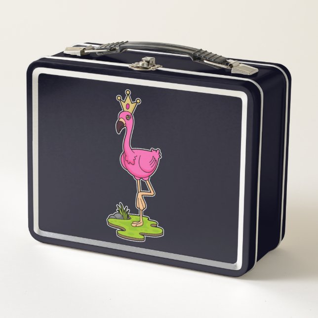 Flamingo como princesa con corona (Anverso)