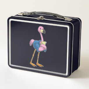 Flamingo como secretario con Notepad