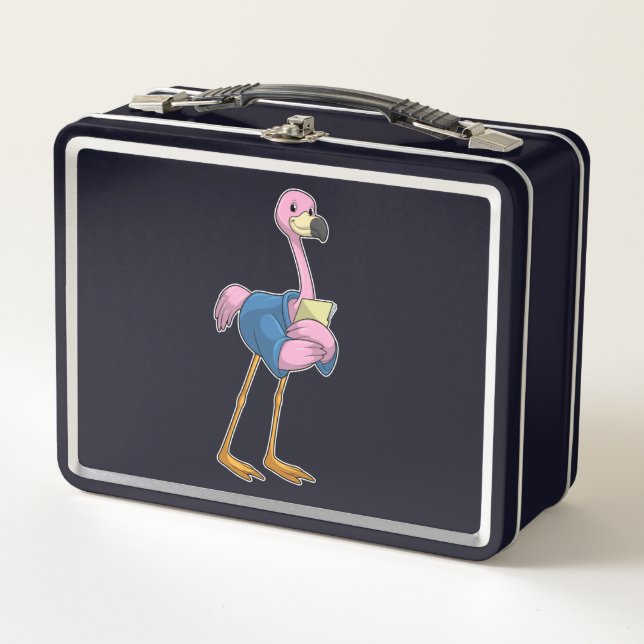 Flamingo como secretario con Notepad (Anverso)