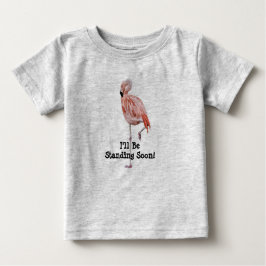 Flamingo Con Camiseta Bebé De Pie Pronto
