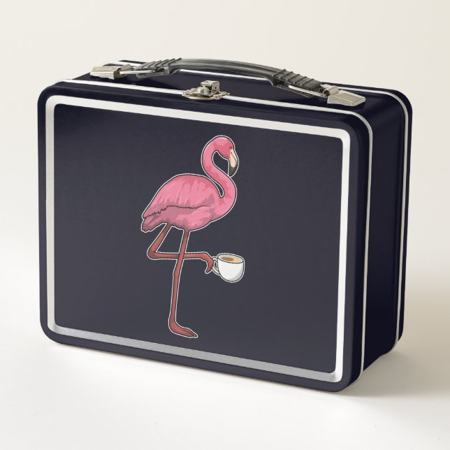 Flamingo con Copa de Café (Anverso)