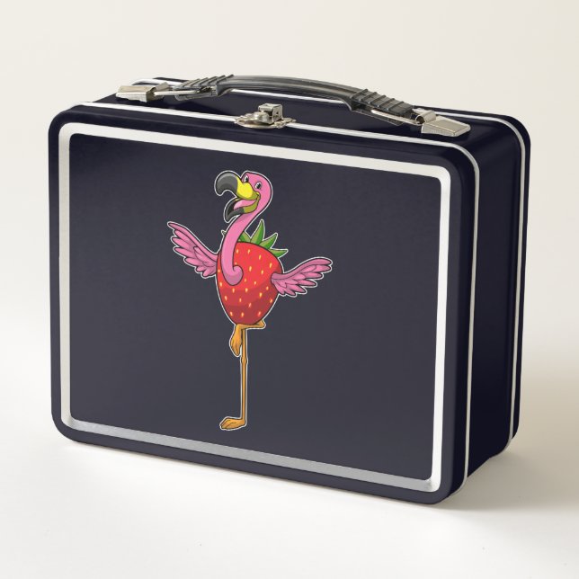 Flamingo con fresa (Anverso)