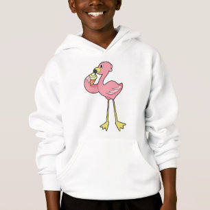 Flamingo con helado Waffle