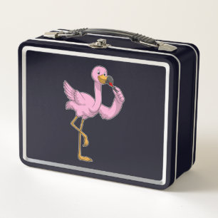 Flamingo con lápiz labial
