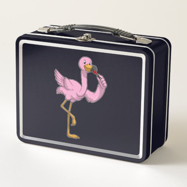 Flamingo con lápiz labial (Anverso)