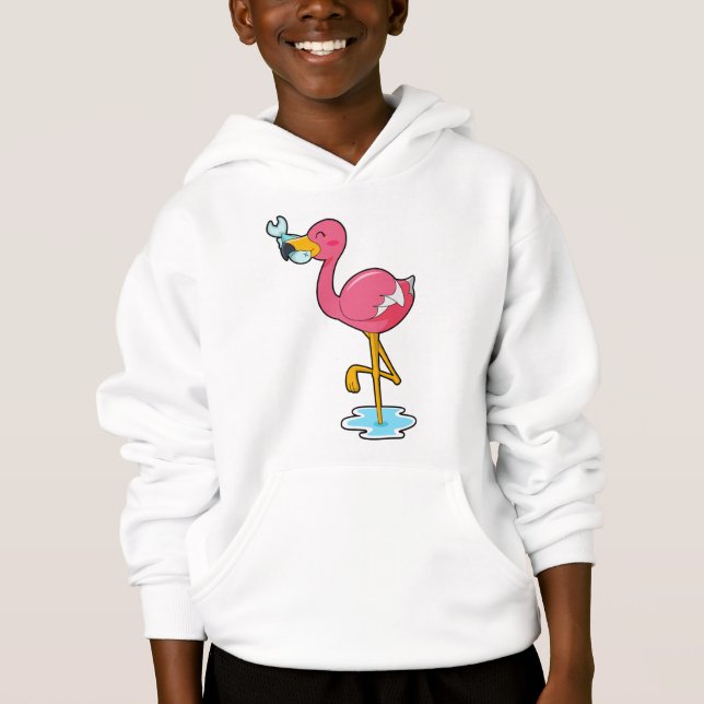 Flamingo con pescado (Anverso)