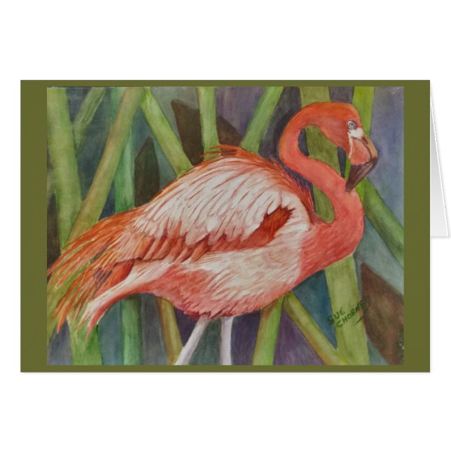FLAMINGO DE COLOR ROSA CLASIFICADA (Anverso (Horizontal))