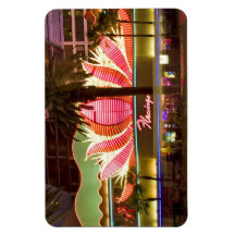 Flamingo de Las Vegas en imán flexible nocturno