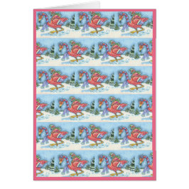 FLAMINGO DE NIEVE PROFUNDO, TARJETA DE RECIBIMIENT