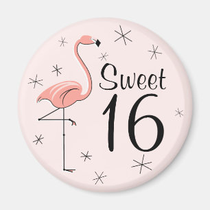 Flamingo Dulce Rosa 16 imán