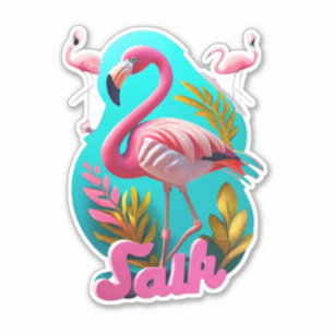 Flamingo Eleva tu estilo con Pegatinas