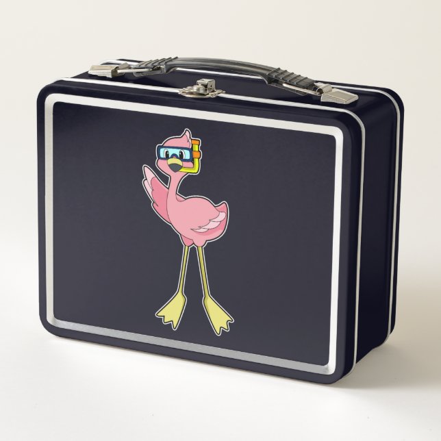 Flamingo en buceo con tubo (Anverso)