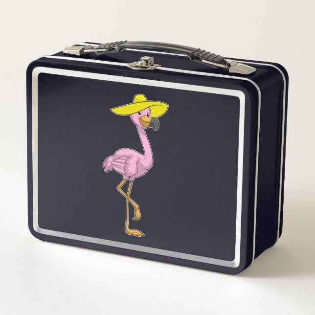 Flamingo en la playa con Gorra (Anverso)