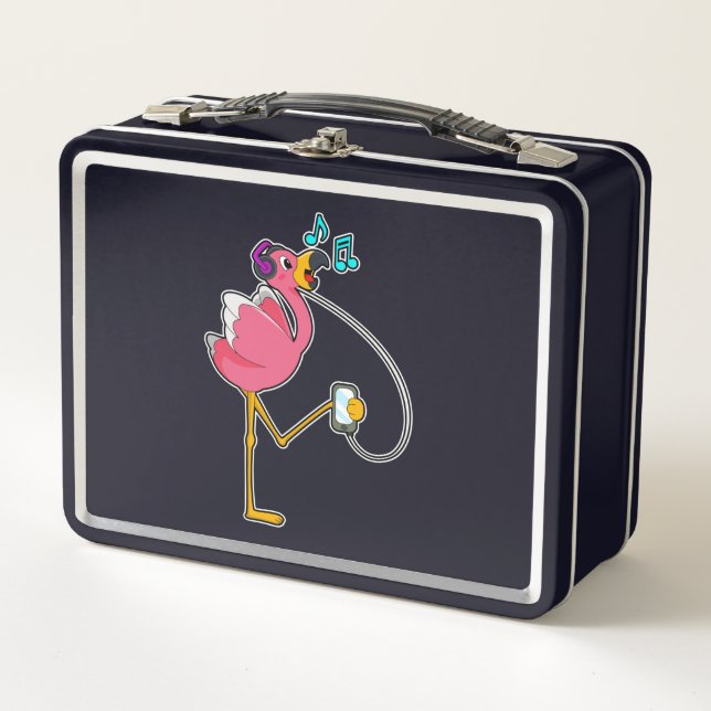 Flamingo en Music with Headphone (Anverso)