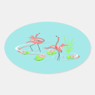 Flamingo Fandango Duo 2 pegatinas