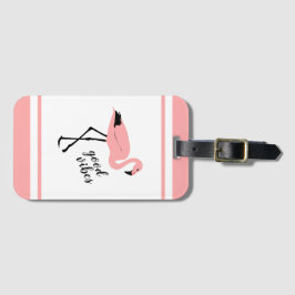 Flamingo Good Vibes Pink Black Cumaleta Etiqueta