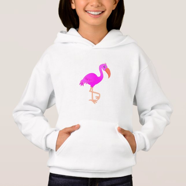Flamingo Hoodie Rosa (Anverso)