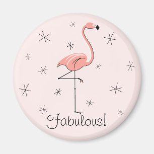 Flamingo Imán rosa Fabulous