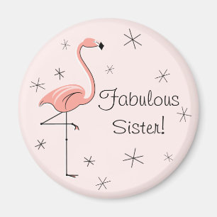 Flamingo Imán Sister Rosa Fabulous