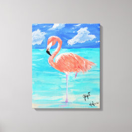 Flamingo, lienzo estirado 16x20