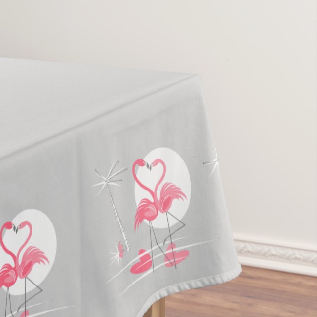 Flamingo Love Border mantel 60x84 (In Situ)