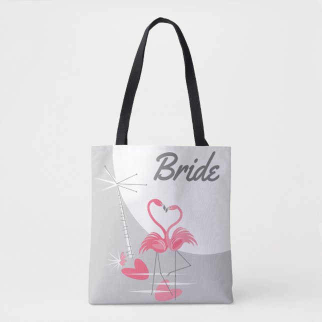 Flamingo Love Large Moon Bride bolsa (Anverso)