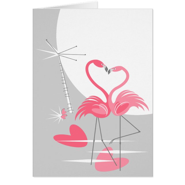Flamingo Love Large Moon texto vertical (Frente)