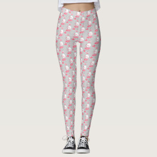 Flamingo Love Tiled leggings