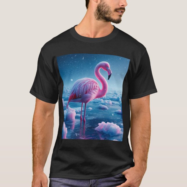Flamingo majestuoso en camiseta del Ártico de las  (Anverso)