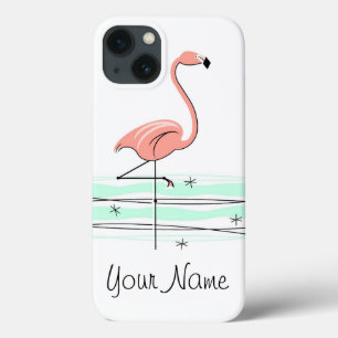 Flamingo Ocean 'Name' iPad Mini funda