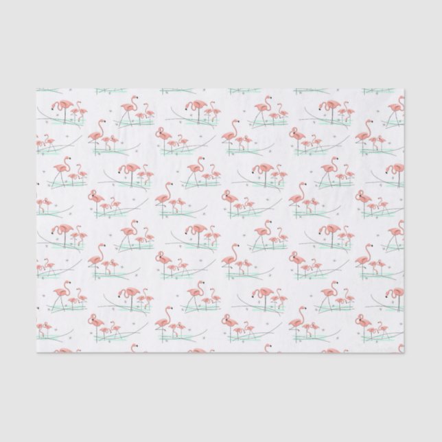 Flamingo Ocean Papel multitisular (Anverso)