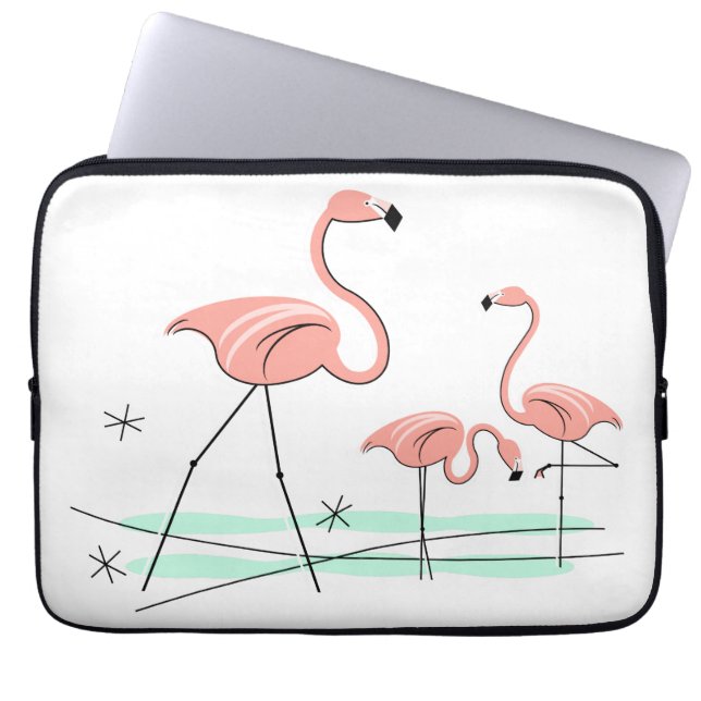 Flamingo Ocean Trio 2 funda para portátil (Frente)