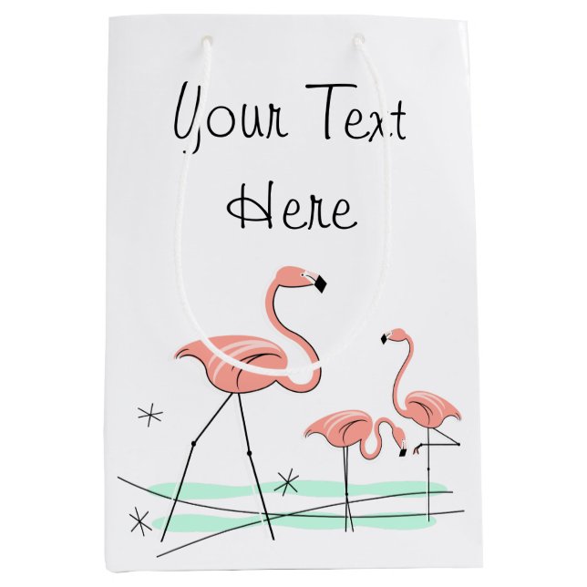 Flamingo Ocean Trio 2 Medio de la bolsa de regalo  (Anverso)
