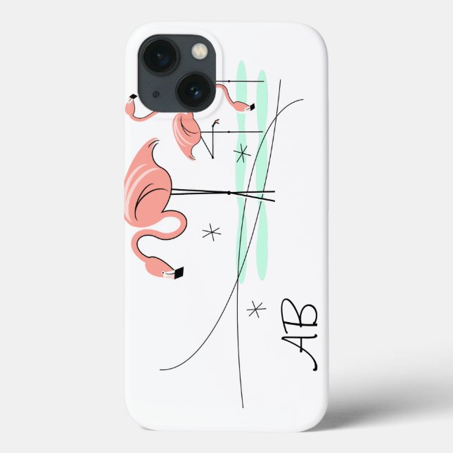 Flamingo Ocean Trio 3 'Monograma' iPad Mini funda (Reverso)