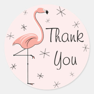 Flamingo Pink Gracias pegatina