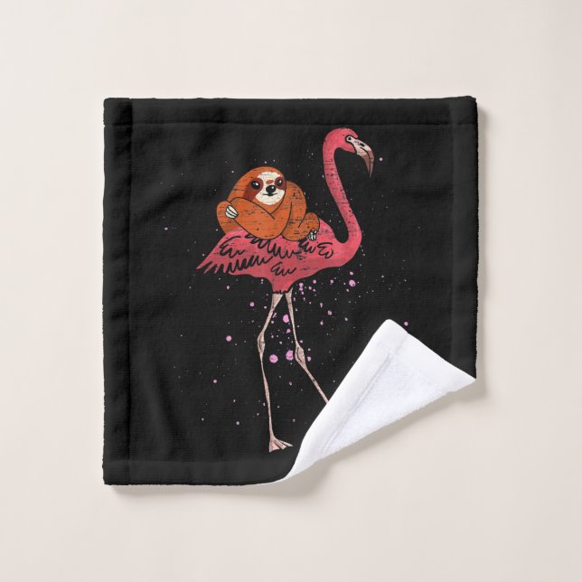 Flamingo Riding Slots Animal Lover Gift Flamingo (Toallita)