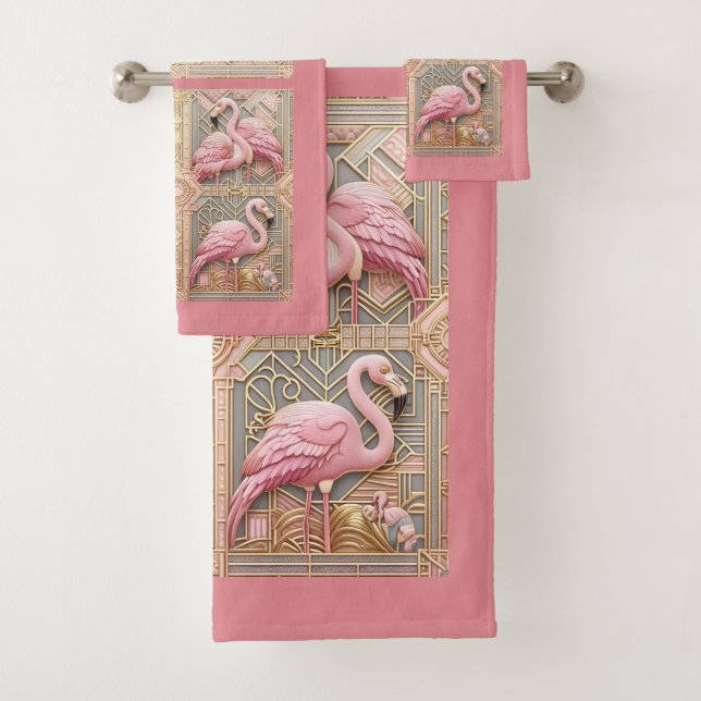 Flamingo Rosa Art Deco (In situ)