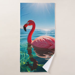 Flamingo Rosa Bajo El Cielo