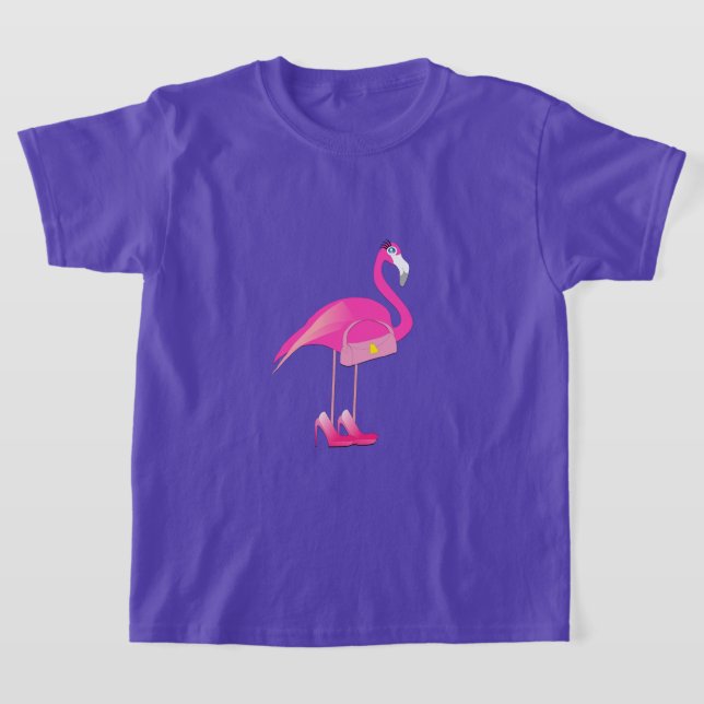 Flamingo rosa - Camiseta básica para Chicas (Distribución)