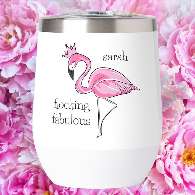 Flamingo rosa Crown Flocking Fabulous Nombre (Subido por el creador)