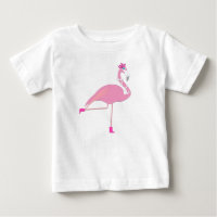 Flamingo rosa -  de camiseta de Baby Fine Jersey