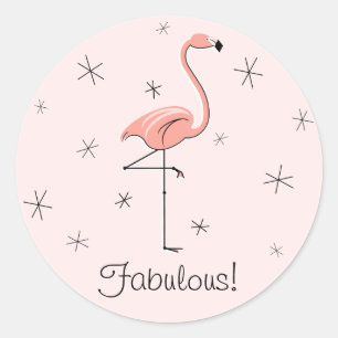 Flamingo Rosa Fabuloso! pegatina