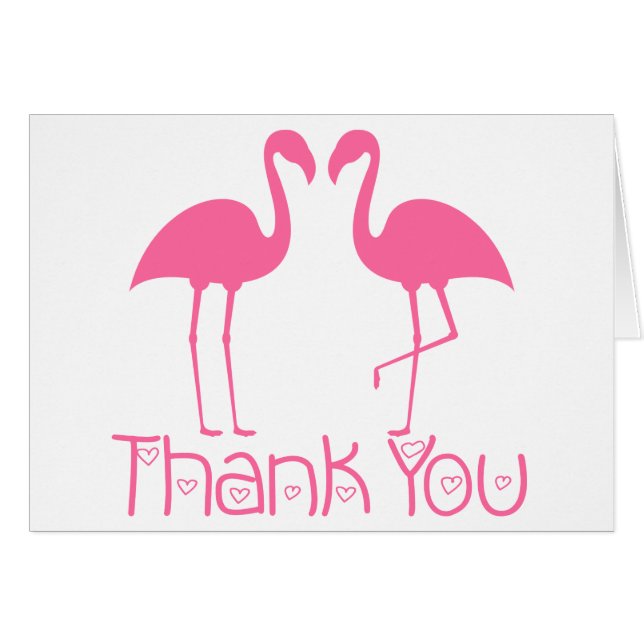 Flamingo Rosa Gracias Playa Boda Tropical P (Anverso (Horizontal))