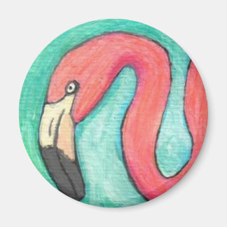 Flamingo rosa - imán