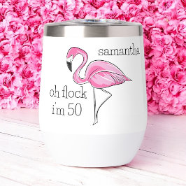 Flamingo rosa Oh Flock Tengo 50 años de Personaliz