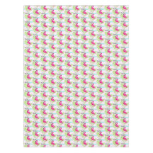 Flamingo rosa pájaro bebé manteles de hojas tropic